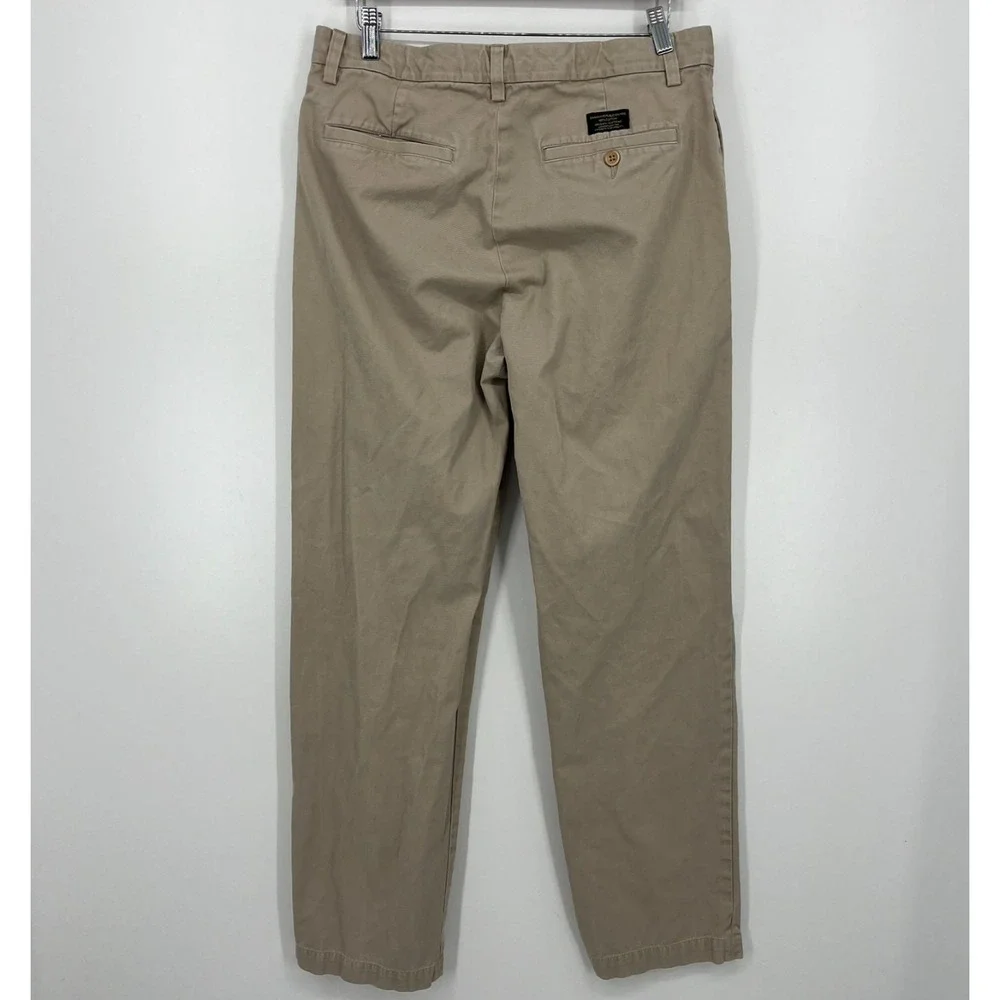 Banana Republic Chino‎ Pants Men's Size 32x34 Beige Gavin Flat Front Cotton